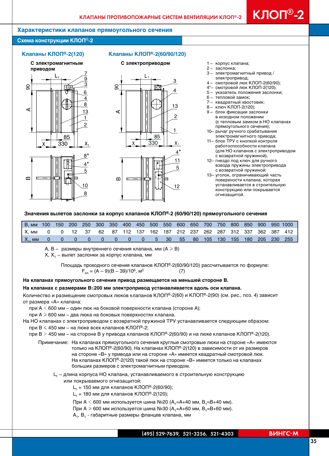Клапан КЛОП-1(60/90) обычного и специального исполнения