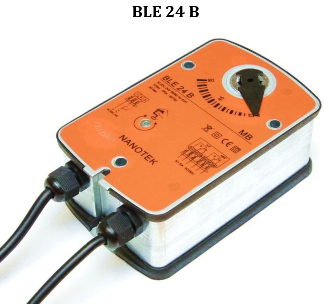 Электропривод Нанотек BLE 24 B (10 Н·м, противопожарный, реверсивный)