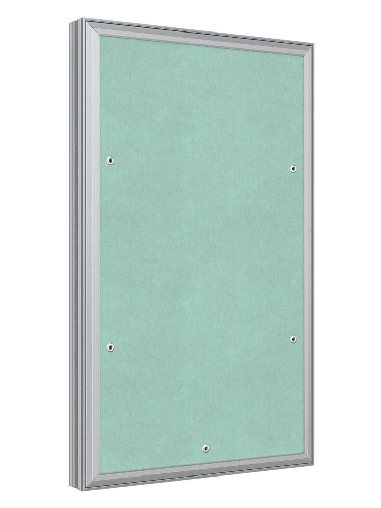 Люк ревизионный D Ceramo Base 300х500 скрытый монтаж съемный алюминий EVECS