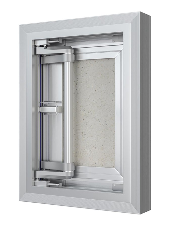 Люк ревизионный D Ceramo Comfort 300х400 скрытый монтаж усил.петля алюминий EVECS