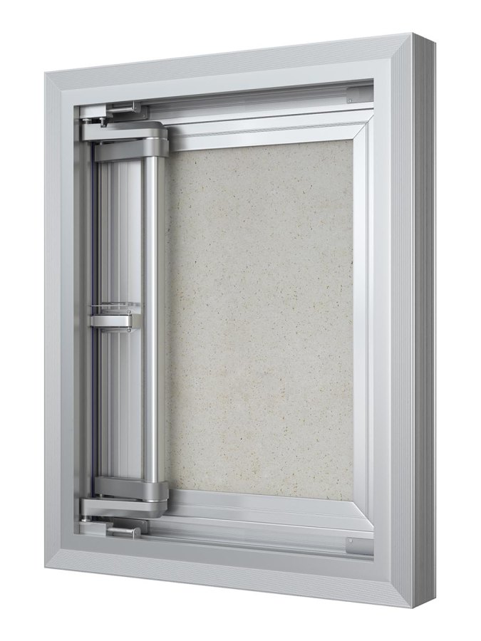Люк ревизионный D Ceramo Comfort 400х500 скрытый монтаж усил.петля алюминий EVECS