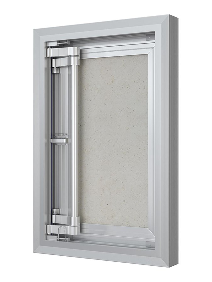 Люк ревизионный D Ceramo Comfort 400х600 скрытый монтаж усил.петля алюминий EVECS