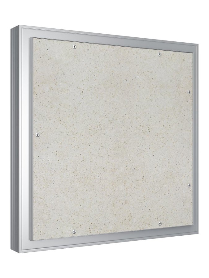 Люк ревизионный D Ceramo Comfort 500х500 скрытый монтаж усил.петля алюминий EVECS