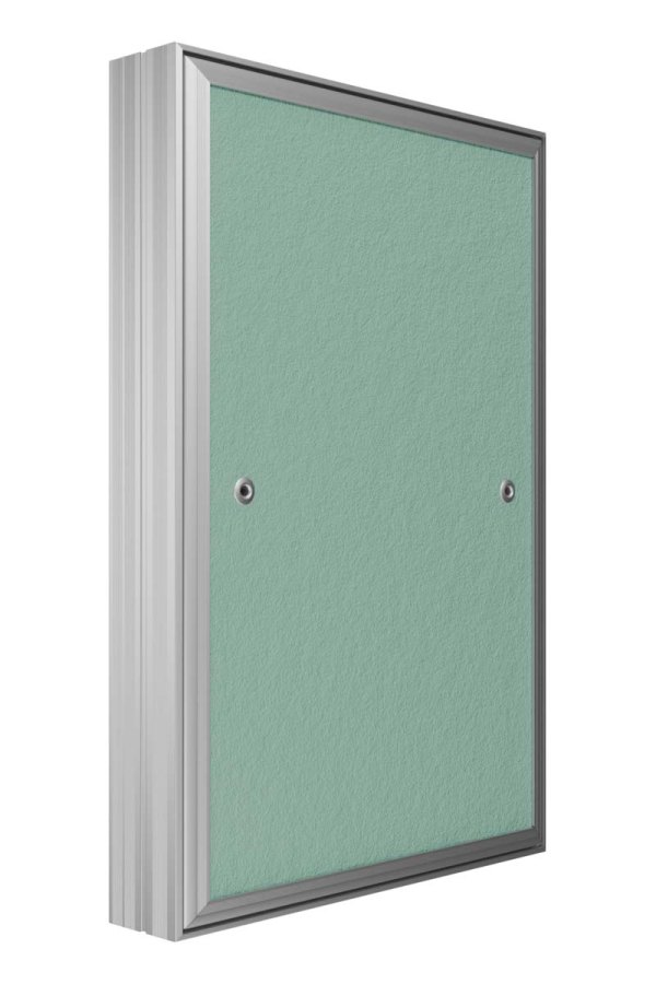 Люк ревизионный D Ceramo Base 400х600 скрытый монтаж съемный алюминий EVECS