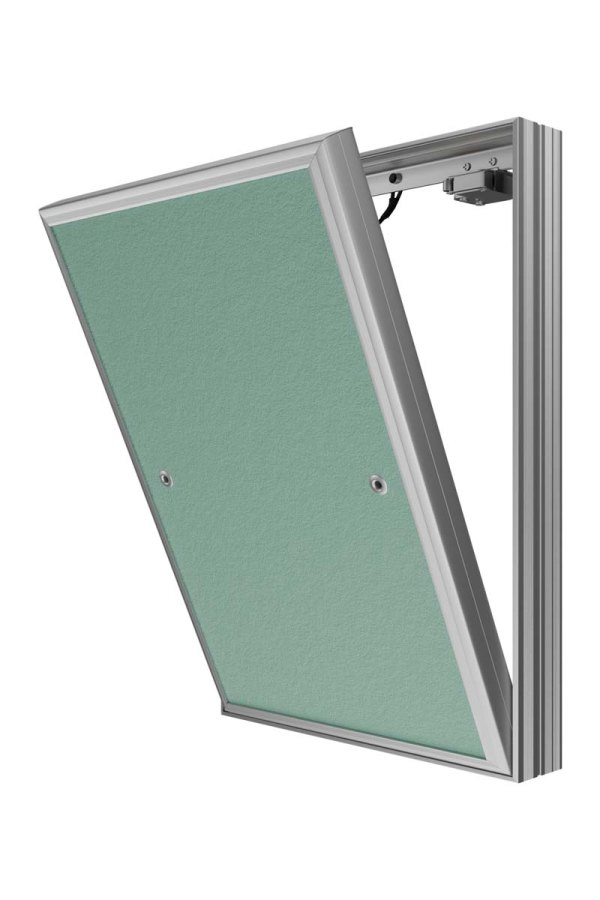 Люк ревизионный D Ceramo Base 400х600 скрытый монтаж съемный алюминий EVECS