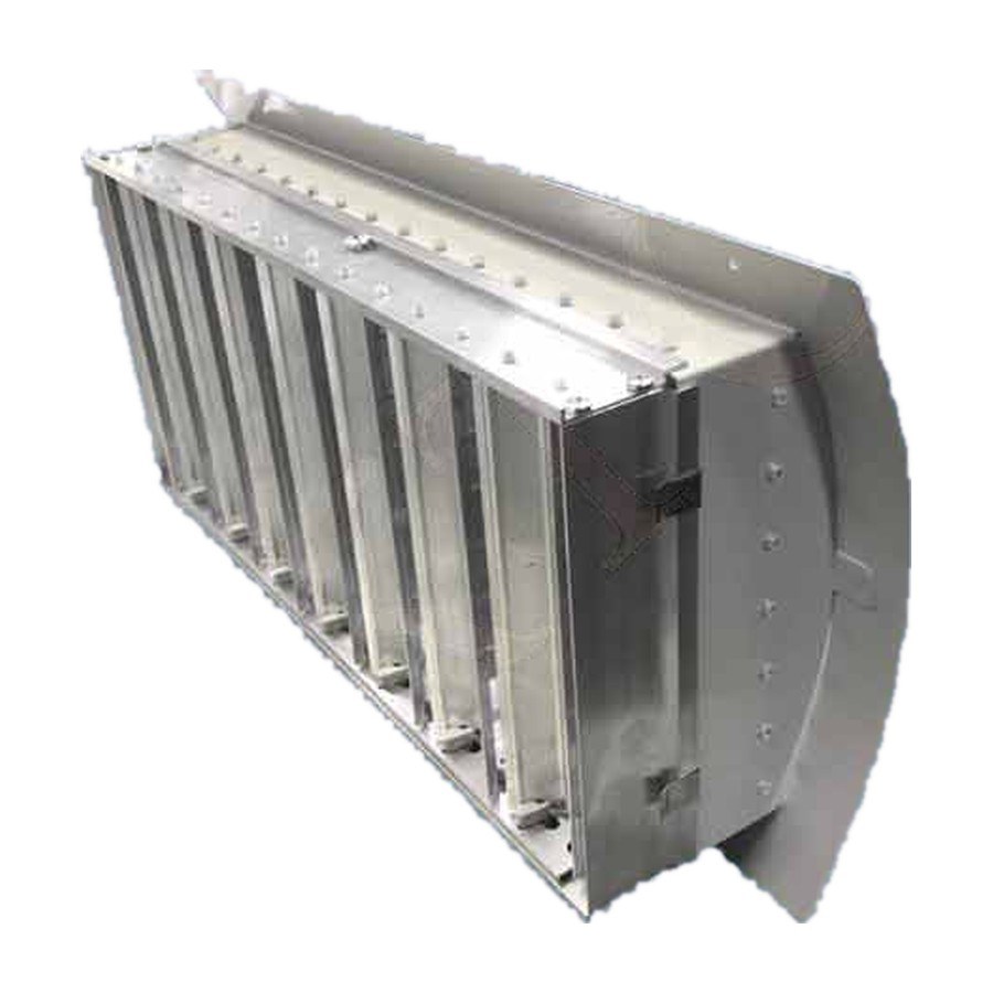 Решётка КДР Арктос двухрядная с регулятором расхода для круглых воздуховодов