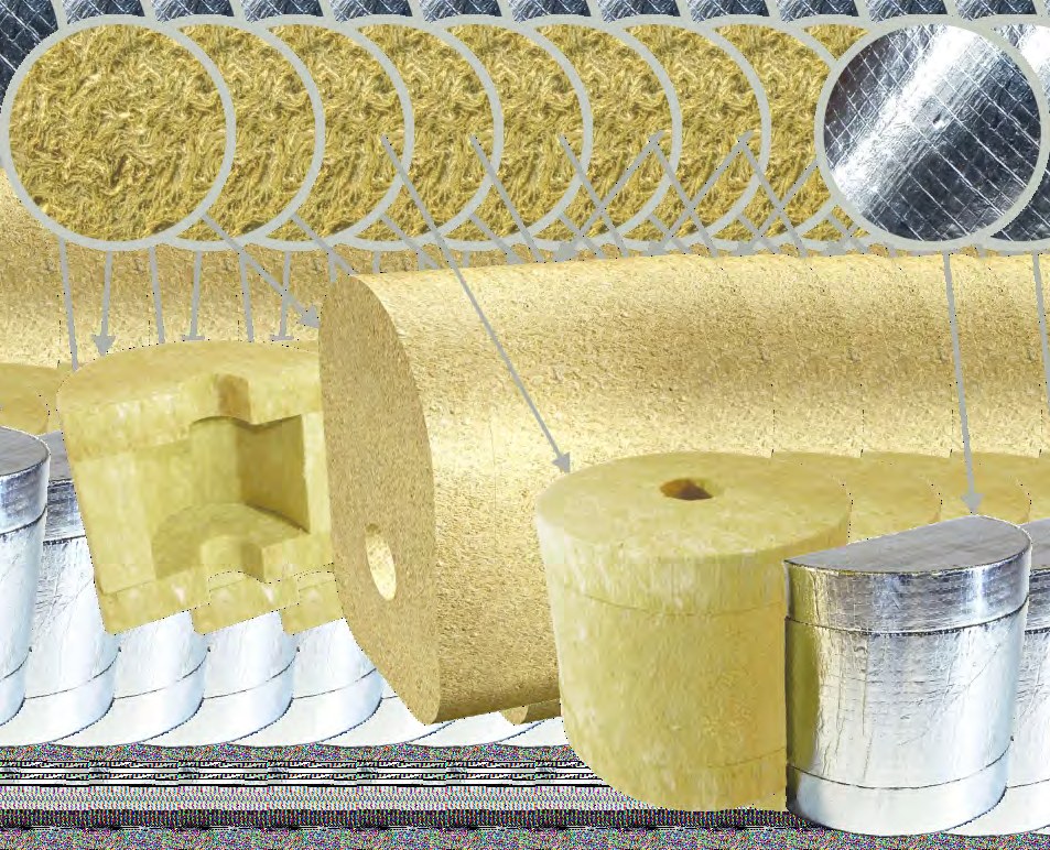 Фланцы теплоизоляционные PIPEWOOL 100 из минеральной ваты, Ду 15–800 мм